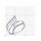 Серебряное кольцо Diamant 94-110-00197-1 с фианитом